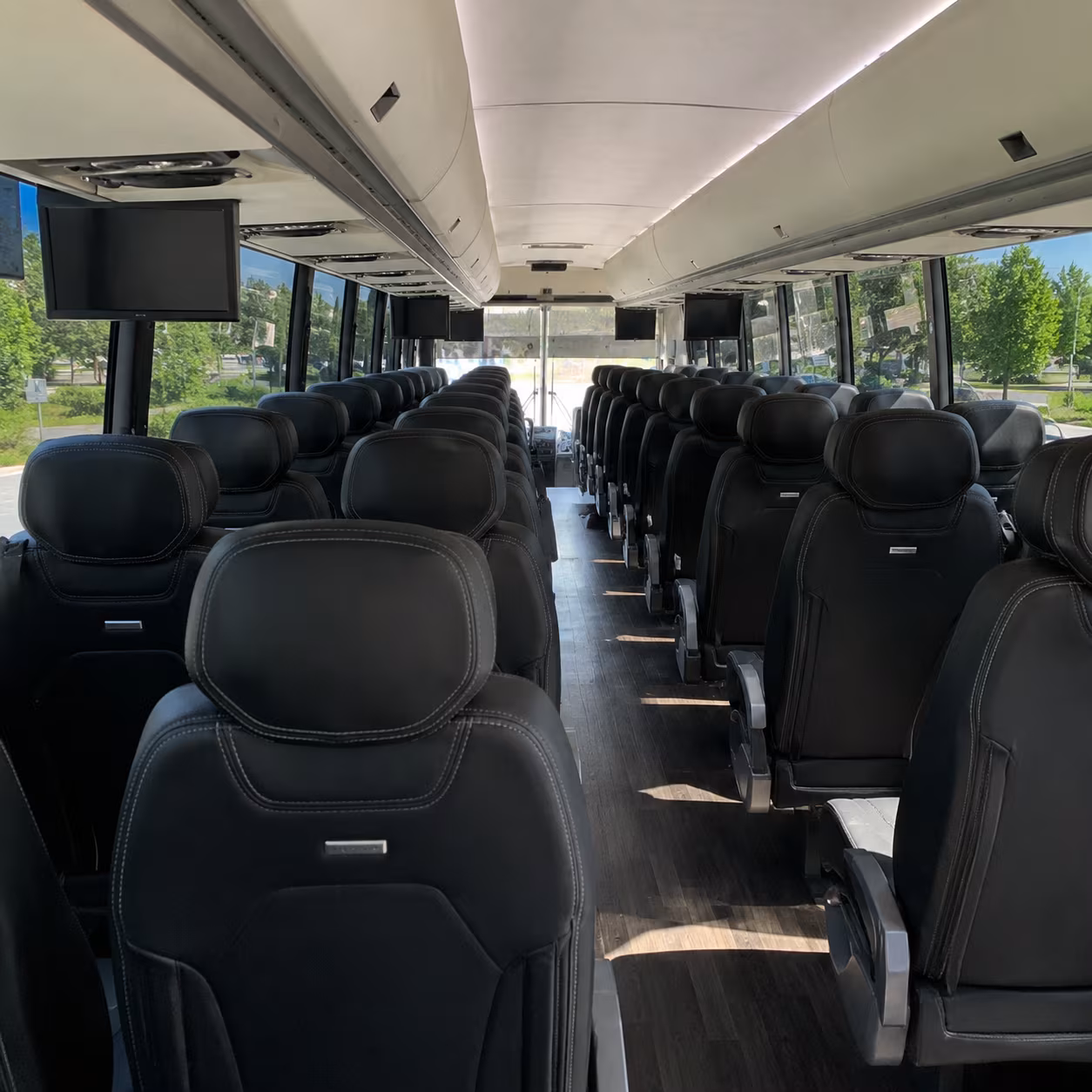 barnstable charter bus inside