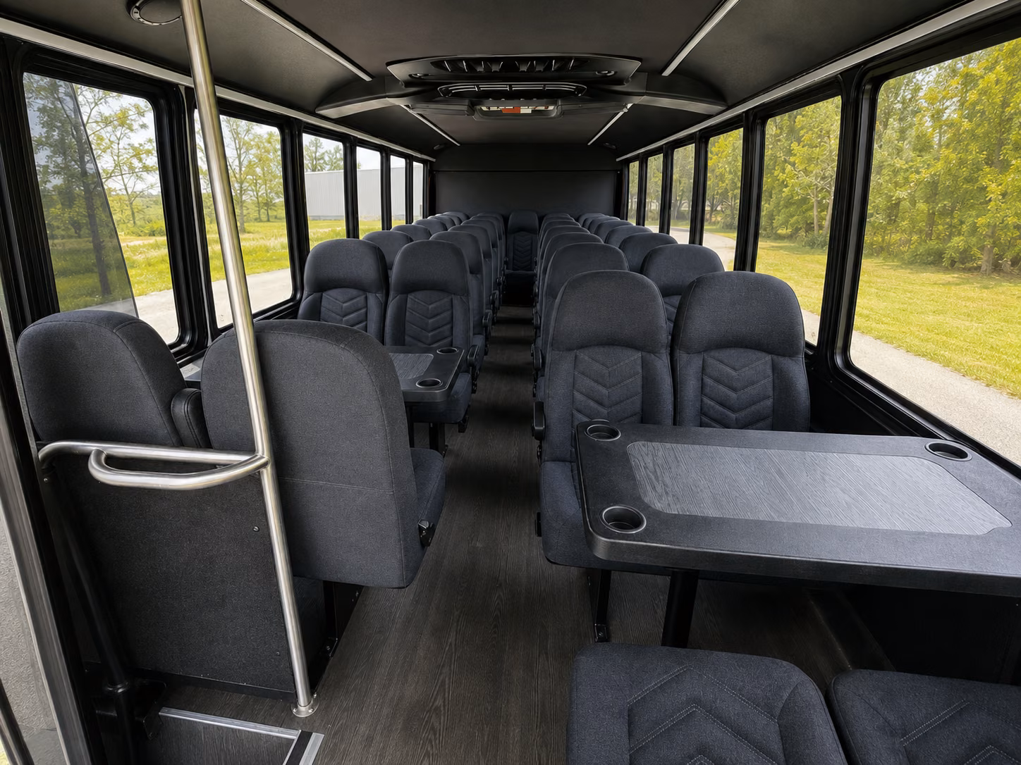 quincy event transportation on a private charter bus