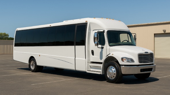 Exterior of Charter Bus Company Barnstable's 15 Passenger Minibus in Barnstable