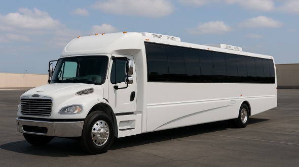 Exterior of Charter Bus Company Barnstable's 18 Passenger Minibus in Barnstable