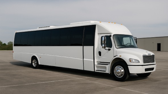 Exterior of Charter Bus Company Barnstable's 20 Passenger Mini bus in Barnstable