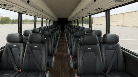 Interior of Charter Bus Company Barnstable's 20 Passenger Mini bus in Barnstable