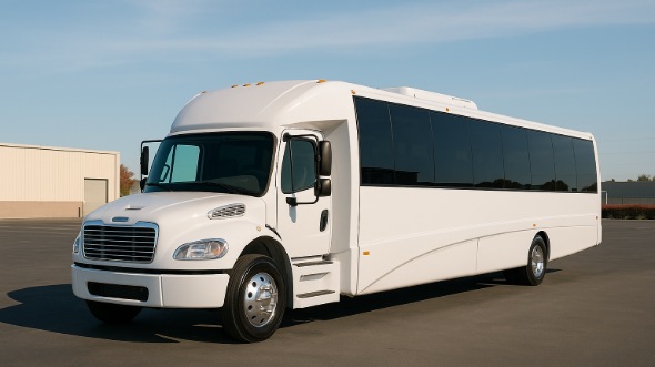 Exterior of Charter Bus Company Barnstable's 28 Passenger Mini bus in Barnstable