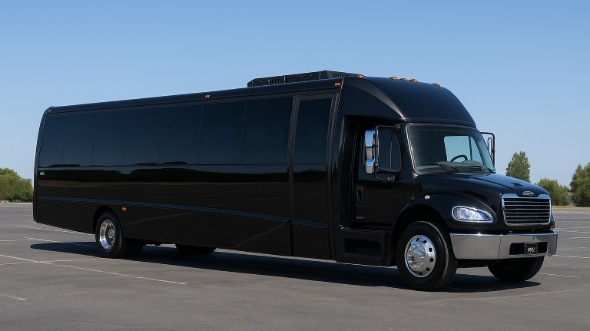 Exterior of Charter Bus Company Barnstable's 35 Passenger Minibus in Barnstable