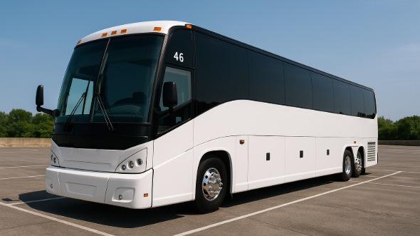 Exterior of Charter Bus Company Barnstable's 54 Passenger Charter Bus in Barnstable