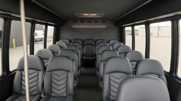 barnstable 15 passenger minibus inside