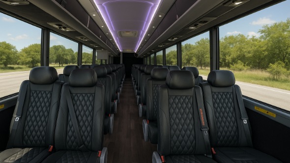 barnstable 20 passenger minibus inside