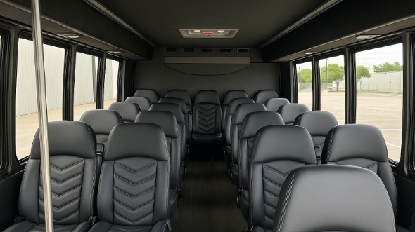 barnstable 28 passenger minibus inside