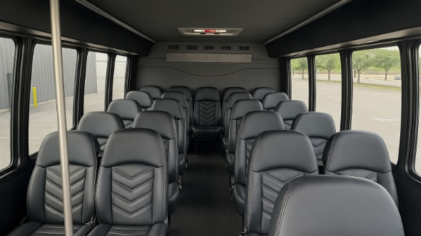 barnstable 35 passenger minibus inside