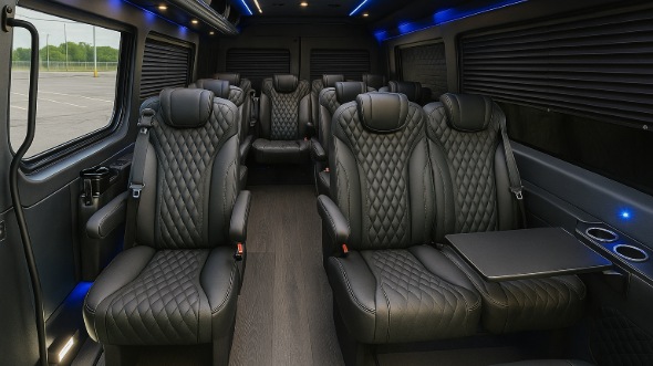 barnstable sprinter van with driver inside